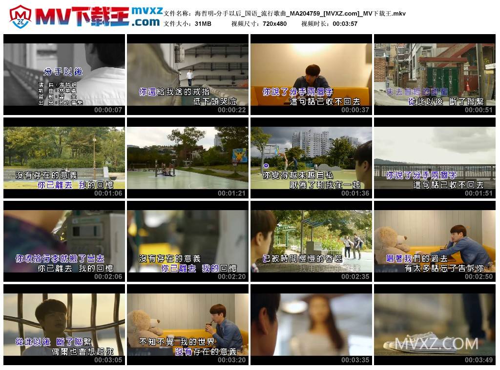 海哲明-分手以后_国语_流行歌曲_MA204759